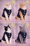Navy Blue Color Fleece Cat & Dog Vest Pet Clothing - 3