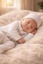 5-Piece Seasonal Cotton Floral Embroidered Newborn Baby Girl Hospital Discharge Set (Boxed) 0-3 Months - 4