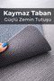 Orion Gray Entrance Mat |   Non-Slip Base, Dirt and Moisture Retaining, Suitable for Intense Traffic, 50X70 cm - 5