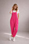 Women's Pocketed Strap Salopet Jumpsuit Drapey Comfortable Fit Tr0935 - 3