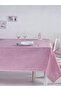 Piti Checkered Cotton Tablecloth Picnic Cloth Nostalgic Cover Dried Rose - 3