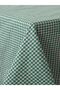 Piti Checkered Cotton Tablecloth Picnic Cover Nostalgic Cover Green 140*140 - 4