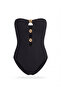 Delight Black Swimsuit with Gold Accessories - 4