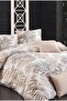 Ranforce Amazing Beige Double 100% Cotton Duvet Cover Set |   With Sheets - 2
