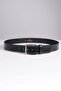 Men's 100% Genuine Leather 4 cm Sports Black Belt