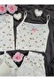 6-Piece Oslo Fabric Patterned Pajama Set with Women's Underwear - 4