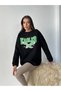 Eagles Üç İplik Oversize Sweat Black - أسود