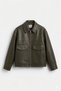 Zra model new season boxy fit four seasons viral men's leather jacket coat - 4