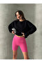 Plain Basic Sweatshirt - Black - 4