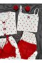 6-Piece Oslo Fabric Patterned Pajama Set with Women's Underwear - 6