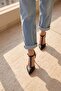Begonia black matte pointed-toe heeled shoes with ankle strap for women - 2