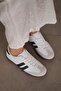 Women's White Casual Sneakers - 6