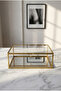 XL Glass Gold Jewelry Engagement Accessory Box - 8