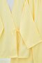 Front-Tie Kimono Set with Trousers - Light Yellow - 8