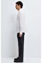 M0212011 Seal Logo Striped Shirt Regular Fit Men's Shirt White - 6