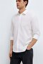 M0212011 Seal Logo Striped Shirt Regular Fit Men's Shirt White - 2