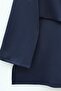 Cross-Tied Front Slit Scuba Suit - Navy Blue - 6