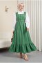 Double Suit with Buttoned Top Shirt - Green