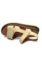 Garnet Genuine Leather Comfort Orthopedic Women's Sandals Beige - 5