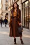 B37114 Women's Hand and Shoulder Bag Brown