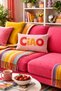 Colorful Modern Patterned 30X50 Throw Pillow Cover |   Energetic & Stylish Living Room Decor 2-Piece Throw Pillow Cover Set - 4