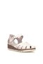 Elit 26Yrhm204K Women's Genuine Leather Orthopedic Flat Sandals Gray - 3