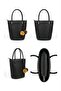 B37114 Women's Hand and Shoulder Bag Black - 5