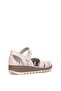 Elit 26Yrhm204K Women's Genuine Leather Orthopedic Flat Sandals Gray - 6