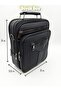 Synthetic Leather Postman Case Hand and Shoulder Bag-Large - 3