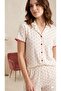 Shirt Collar Front Buttoned Short Sleeves Shorts Patterned Suit