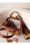 Women's Straw Knitted Shoulder Bag - Bohemian Stylish Summer Casual Handbag with Brown Detail - 3