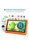 P602 Kids Tablet 7" HD, 4GB+128GB, Android 13, Dual Cam, 3000mAh, 5G WiFi, EVA Case - 3