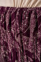 Women's Asymmetrical Tulle Chiffon Skirt 8061 - Plum - 4