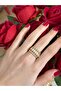 Zircon Stone Multi-Row Women's Ring |   Gold & Silver Color Luminous and Glamorous Ring - 2