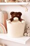 Children's Room Basket Organizer with Teddy Bear