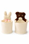 Children's Room Basket Organizer with Teddy Bear - 2