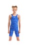 Girl's Printed Full Body Black-Team Royal - 5