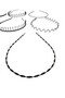 8-Piece Unisex Black Quality Metal Hair Crown Set for Daily Use and Sports - 3