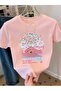 Yaz Modeli New Season Printed Fabric Oversized T-Shirt