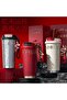 Snake Skin Textured Steel Thermos - Luxury Design with Hanging Strap and Luck-Themed Coffee Mug - 2