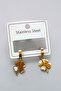 Clover Earrings with Evil Eye Beads - 316L Clover Model - 2