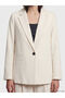 Esvab • Modern & Distinctive Striped Linen Blend Women's Blazer Jacket - 3