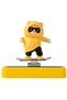 In-Car Number Display with Yellow Panda Figure, Hidden Parking Phone Number - 3