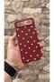 Tecno Spark Slim 5g Compatible White Heart Patterned Silicone Shock Absorbing Classic Protective Rubber Case