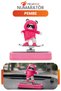 In-Car Number Display with Pink Panda Figure, Hidden Parking Phone Number