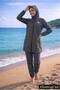 Hijab Swimsuit Fully Covered Set of 4 Waterproof Quick Drying Parachute Fabric - 2