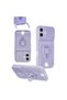 Xiaomi Redmi 13 4g Case Zuma Silicone with Business Card Holder and Ring - Lilac - 4