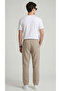 Men's Beige Linen Trousers Muslin Fabric Oversize Comfortable Fit Daily Use - 3