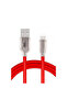 S48 Lightning Cable Compatible with iPhone 1m 3A - Red Ilkel-Rsitdk4