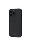 Apple iPhone 16 Plus Case Kelvin Silicone with Business Card Holder - Black